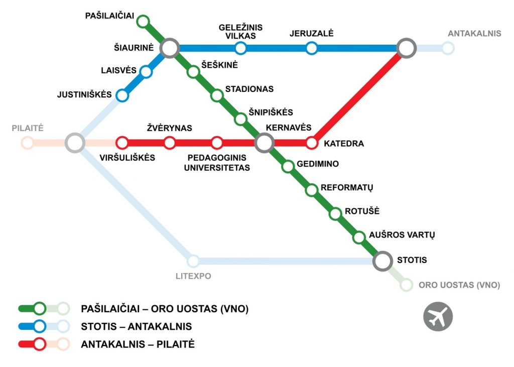 Vilnius Metro map