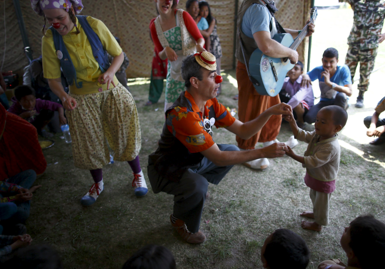 Clowns ‘heal with laughter’ in quake-hit Nepal