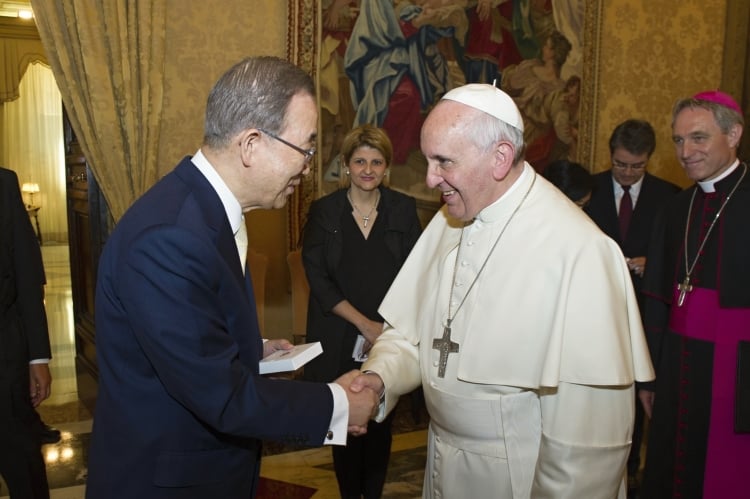 Children and the environment will be the focus of attention when Pope Francis visits the UN on September 25.