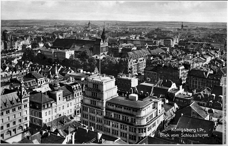 Königsberg's historic city centre with the Dom cathedral on Kneiphof Island at centre in 1937. (Photo M. Popov Collection)