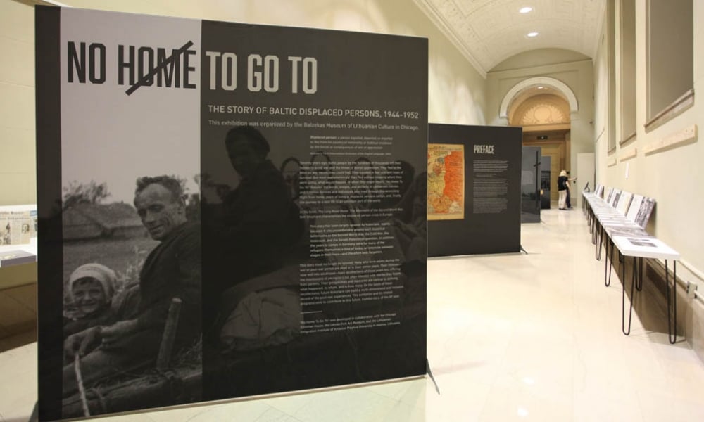 Traveling exhibition: No Home To Go To – The Story of Baltic Displaced Persons, 1944-1952