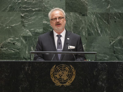 Egils Levits, President of Latvia, focused on justice and the rule of law in his UN speech