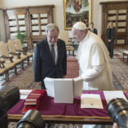 UN Secretary-General Antonio Guterres had a moving audience with Pope Francis in Rome