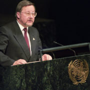 The founder of Earth Day, John McConnell, was honored in Kaunas, Lithuania on his 50th anniversary