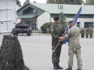German Tank Battalion 104 takes command in Lithuania