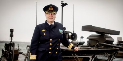 Baltic: Rear Admiral Eva Skoog Haslum is overseeing a ramped-up response to Russia
