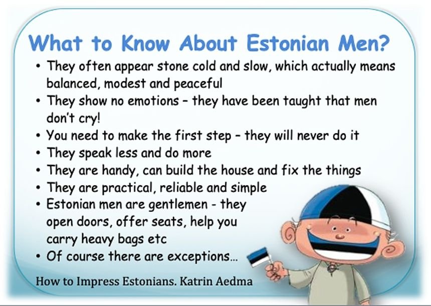 How to impress Estonian men?