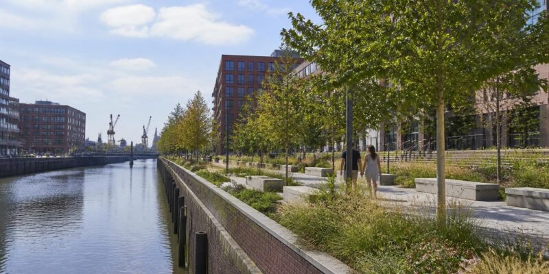 Hamburg opens a new green waterfront route in Harburg