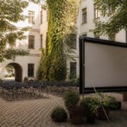 Warsaw film institute turns its courtyard into a free neighbourhood meeting place